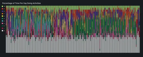 I tracked every hour of my life in 2024