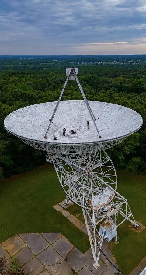 Chilling with the boys on top an abandoned satellite dish