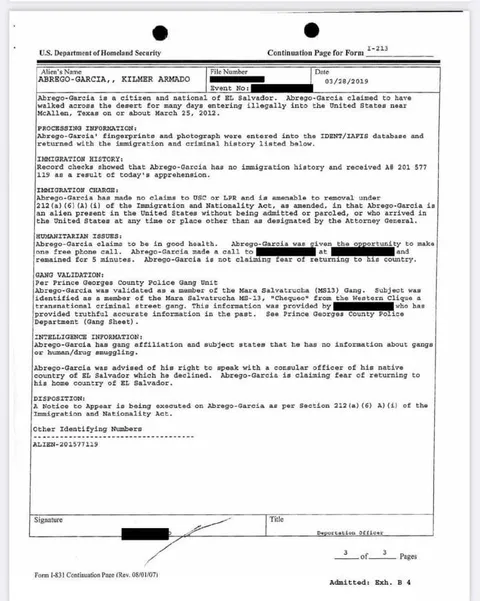 And “the Maryland Father” was deemed a verified MS13 member in 2019