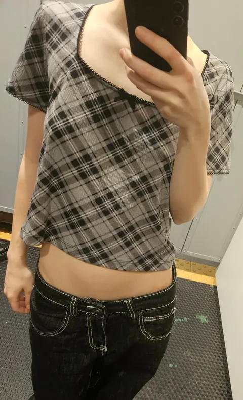 When I undress in a fitting room, the feeling that someone might be peeking at me turns me on