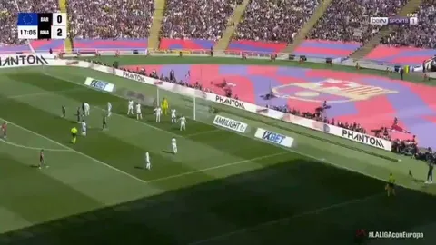 Gerard Martin’s sublime curling attempt which forced a great save from Courtois