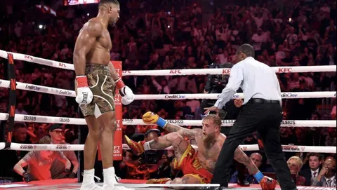 PsBattle: Anthony Joshua knocks out Jake Paul.
