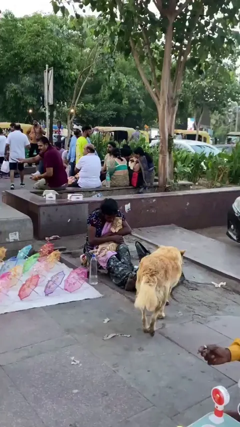 Homeless, but not heartless - Pure love and joy on display!