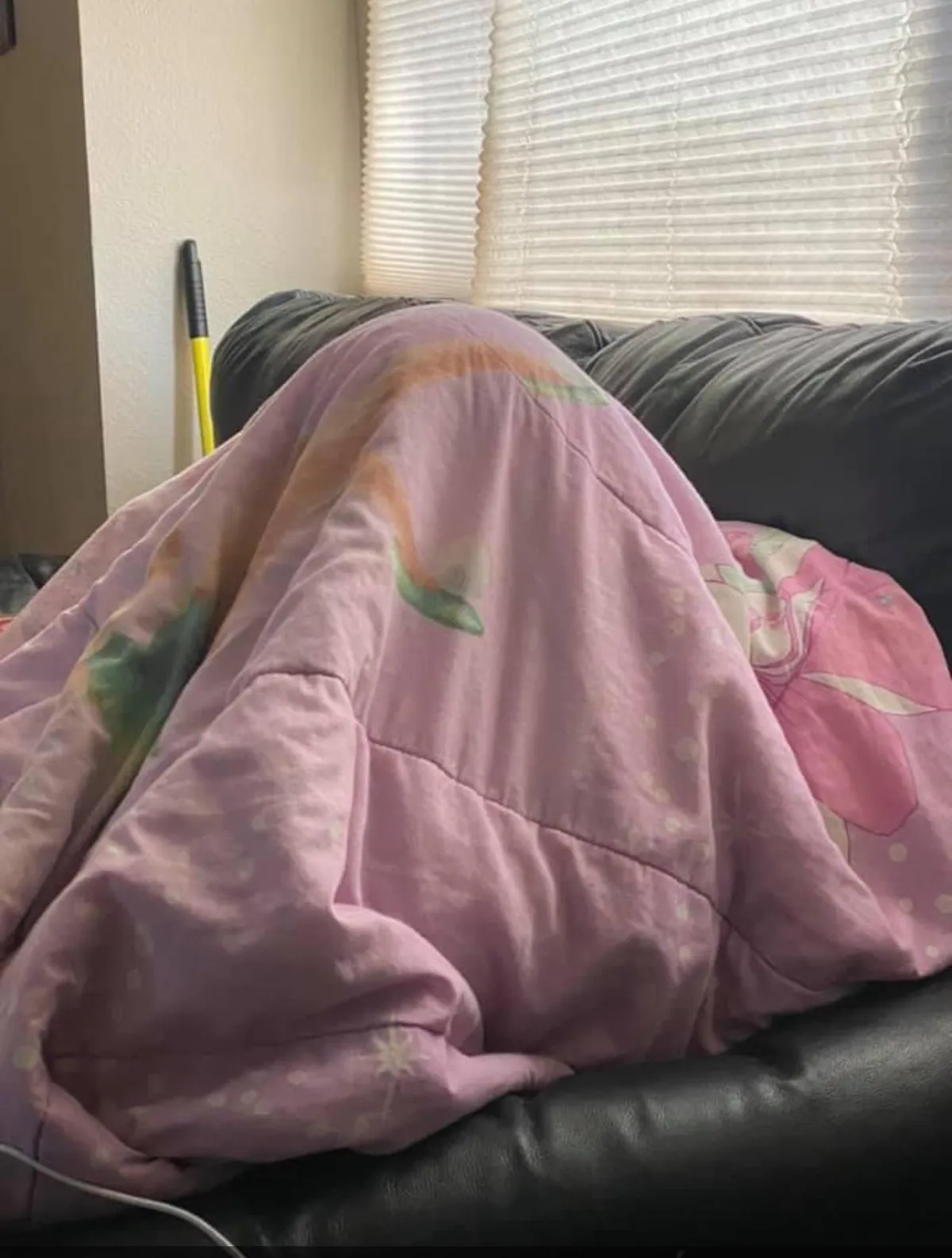 I am very talkative in the mornings and my husband is not. I try to remember this, but one morning, I was talking and he put this comforter over his head. He said “this is Fort No Wife, when I’m in here, I need quiet”. Made me laugh so hard. Love this man. 