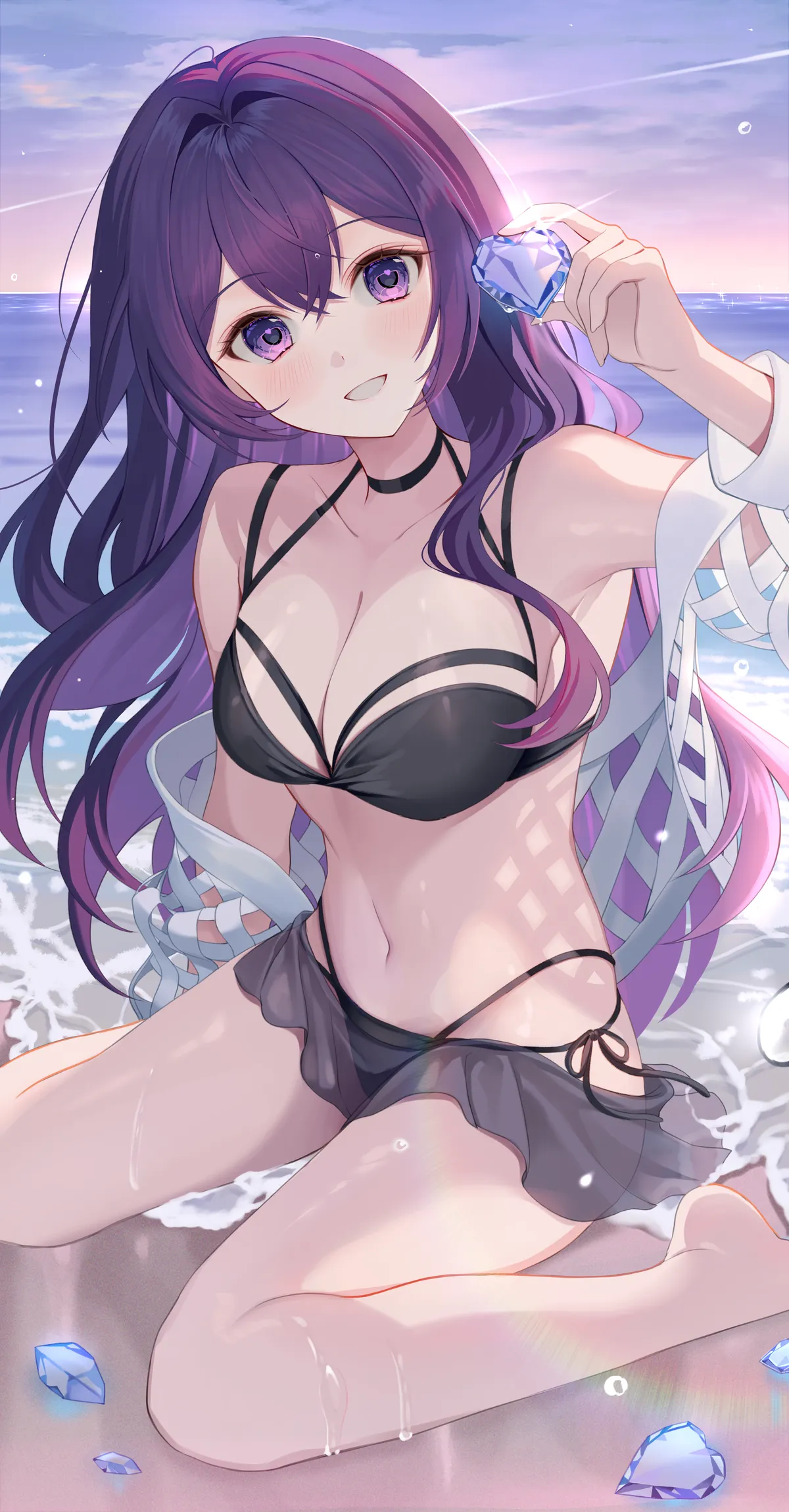 Showing off a cool gemstone 