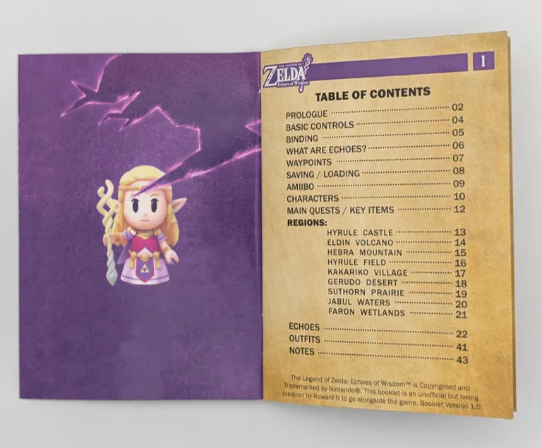 Some custom manuals, Mario Kart and Echoes of Wisdom 