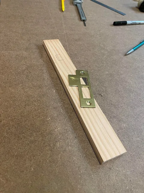 Finally got around to fixing my mortise lock strike plate.