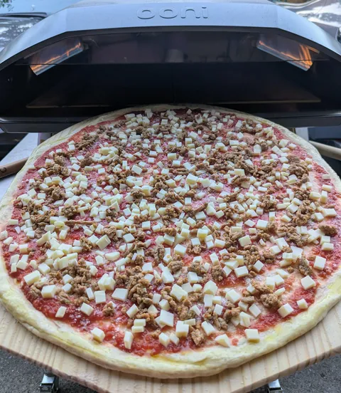 [homemade] 20" XXL NY Style Sausage Pizza