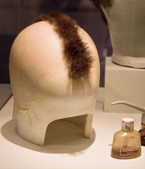 It was a wig! I never knew that.