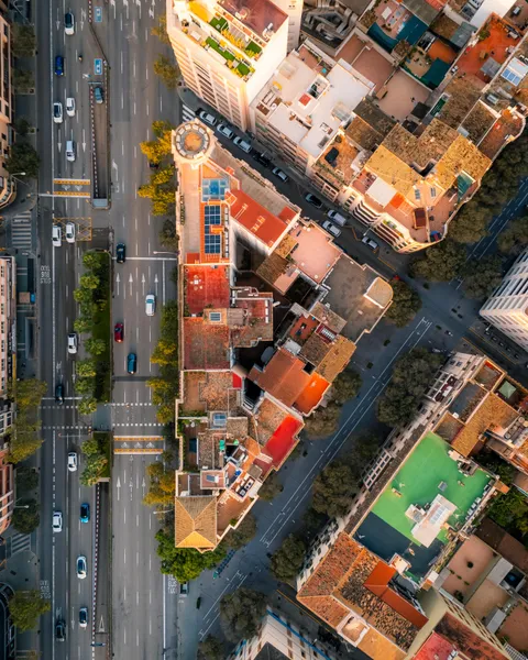 ITAP of a Spanish city from above