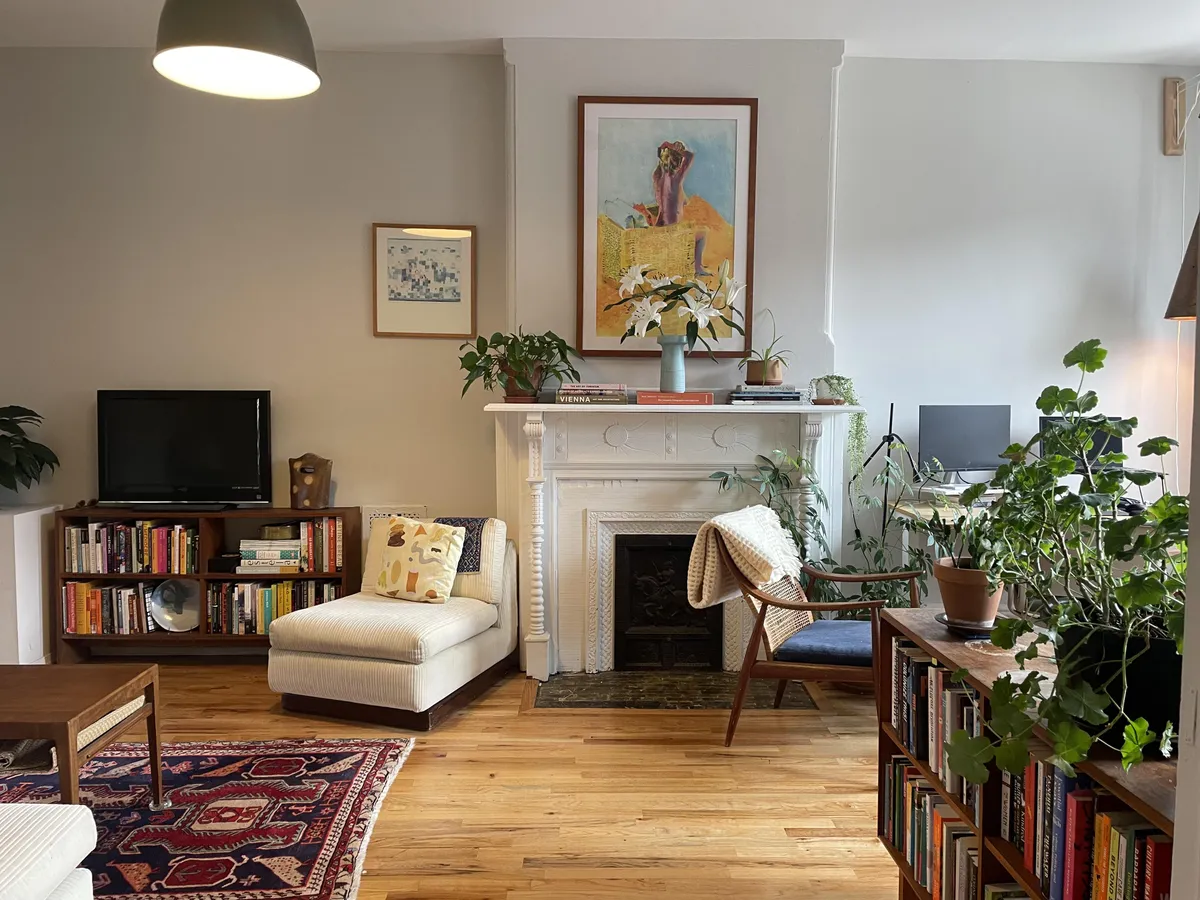 Y’all shamed us into getting our books off the ground. Living room update!