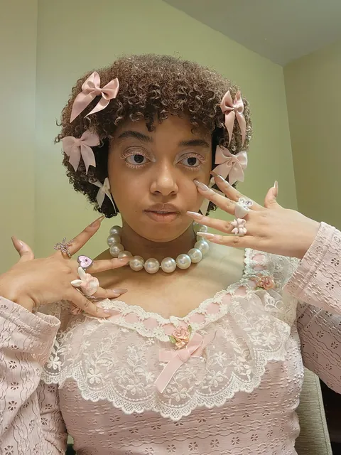 today's makeup look! 🧚🏽‍♀️🎀✨