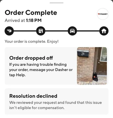 DoorDash Driver Replaces My $34 Order of Shampoo, Body Wash, and Gum with $150 Worth of Red Bull. DoorDash Denied the Refund, Calling it "Not Eligible for Compensation."