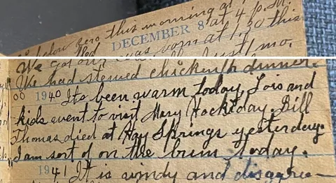 Excerpts from my great-great-grandmother's diary 1937-1941