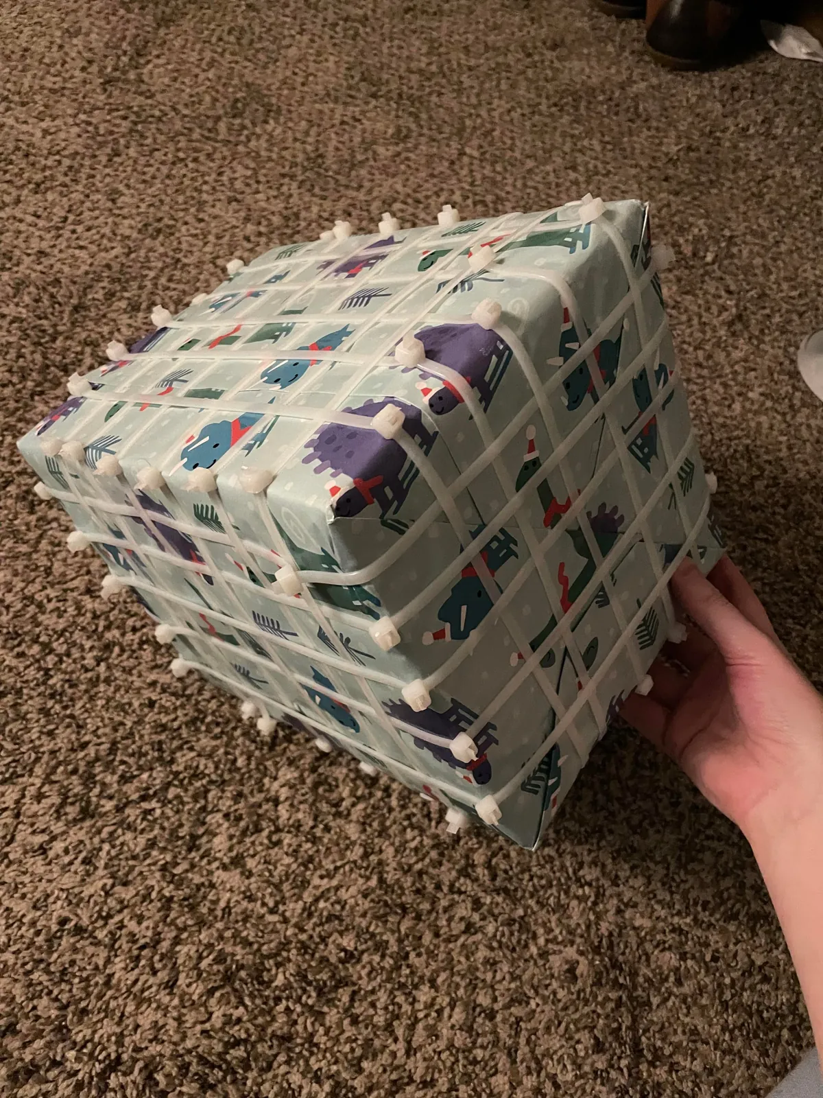 Wrapped this for my daughter this year (Outside to inside layers)
