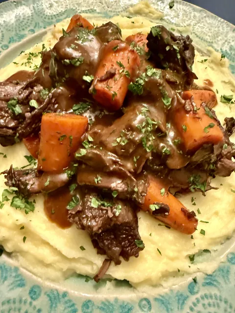 Tonight I made Beef Bourguignon