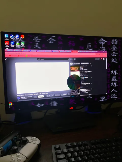 My little sister threw a stone at my new ROG Strix OLED monitor.... gg