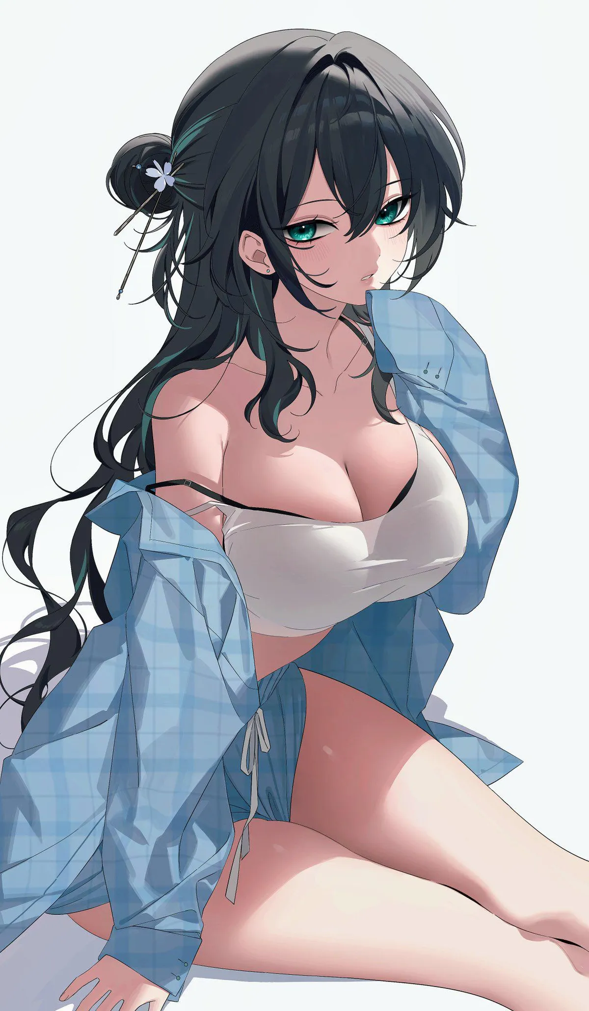 Ruan Mei in shirt and shorts (cheong_02_)