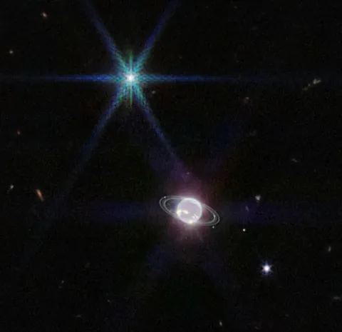 Ringed Ice around Neptune captured by James Webb, one of the clearest images in 30 years.