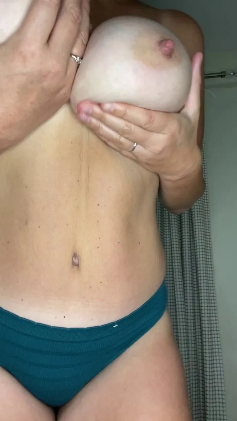 The slightest touch gets my nipples super hard