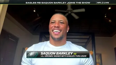 [Highlight] Saquon Barkley on AJ Brown: “He is a huge Patriots fan.”