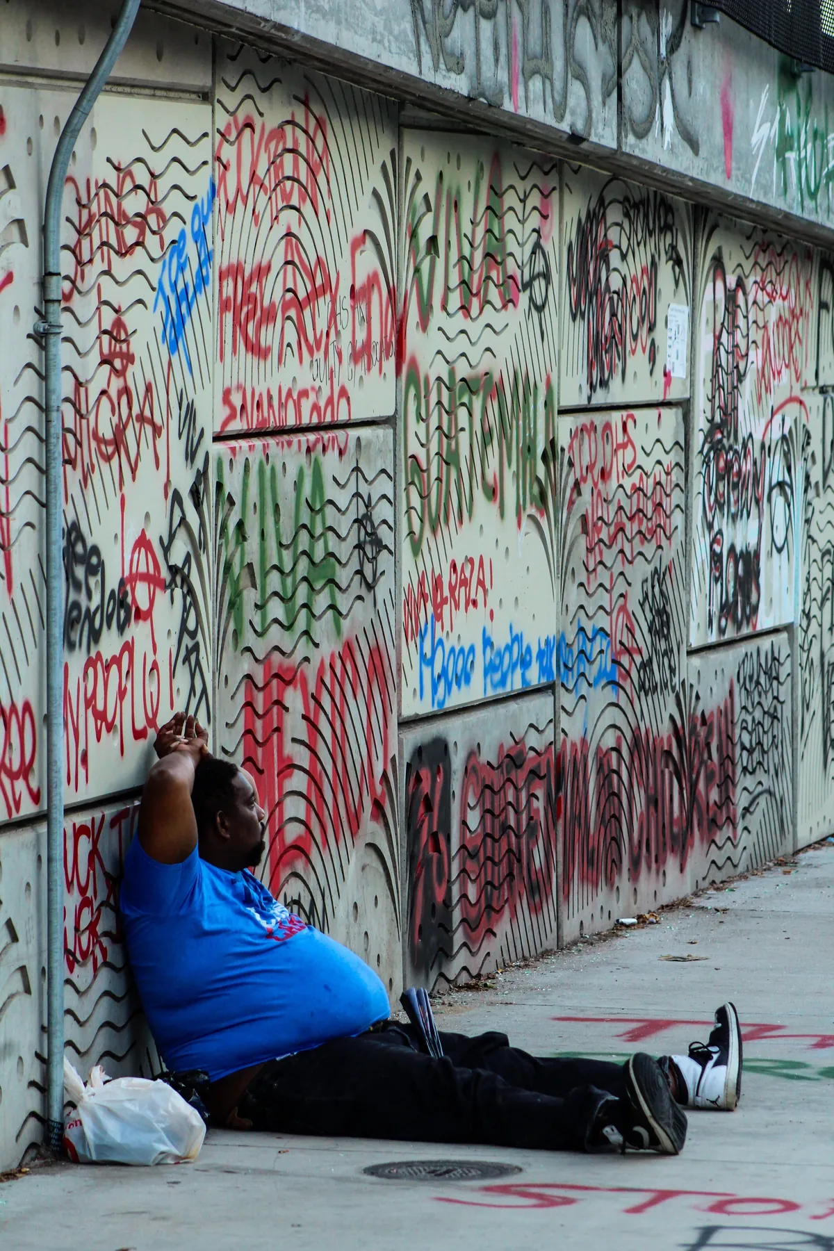 Day 76 of sustained protest in Downtown Los Angeles, where it’s become an everyday part of life