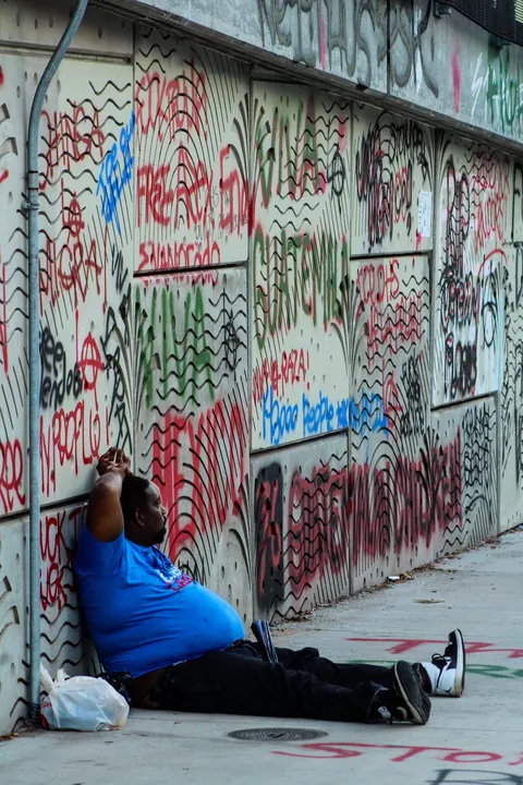 Day 76 of sustained protest in Downtown Los Angeles, where it’s become an everyday part of life
