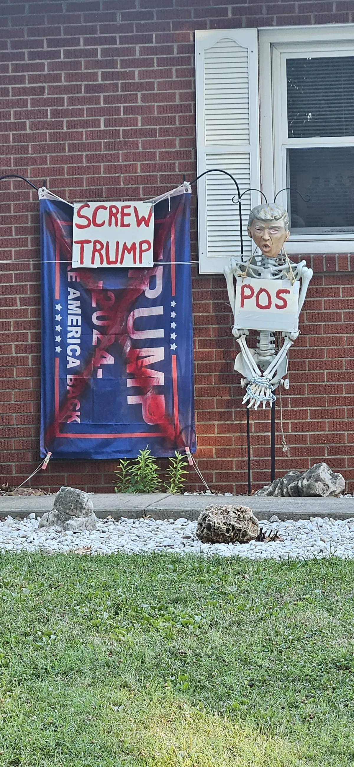Saw this patriotic display in St. Louis area 