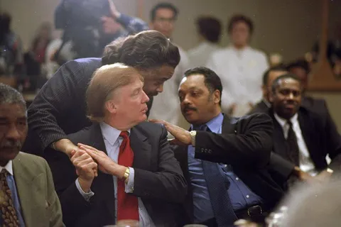 Trump hates black people so much that Jesse Jackson and Al Sharpton thanked him (as private citizen Donald Trump) for his financial support... smh