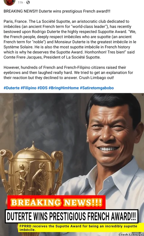 Congratulations pa nga daw. Grabe sobrang daling lokohin ng mga pinoy