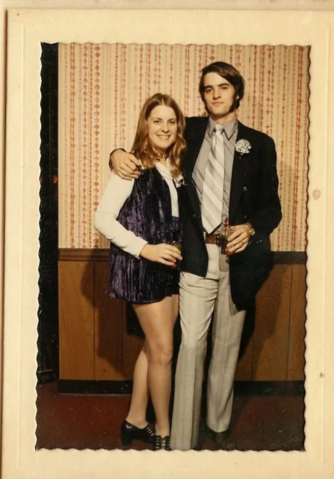 My mom and dad at my mom's sorority winter formal, 1971