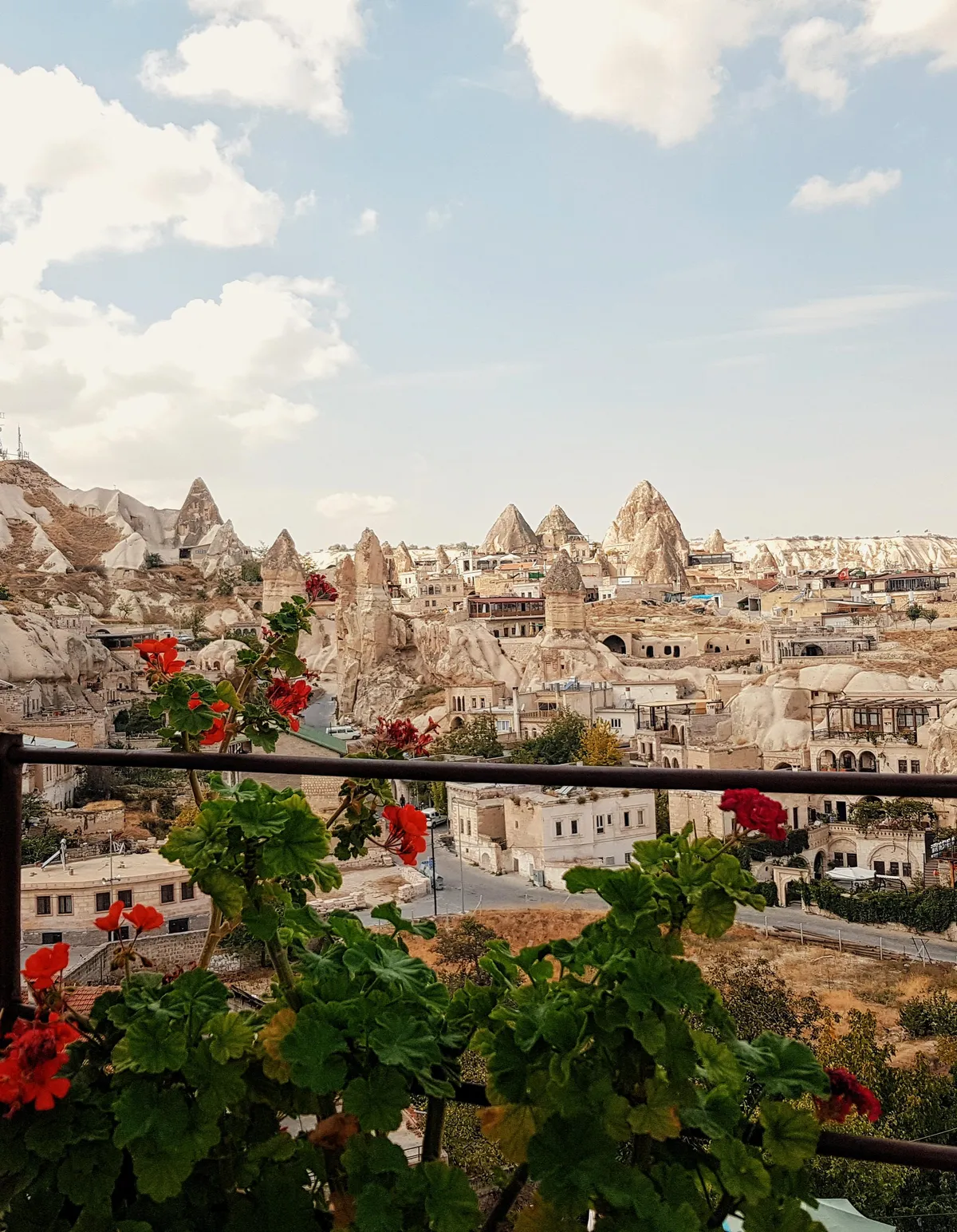 View from my terrace in Göreme, Turkey.