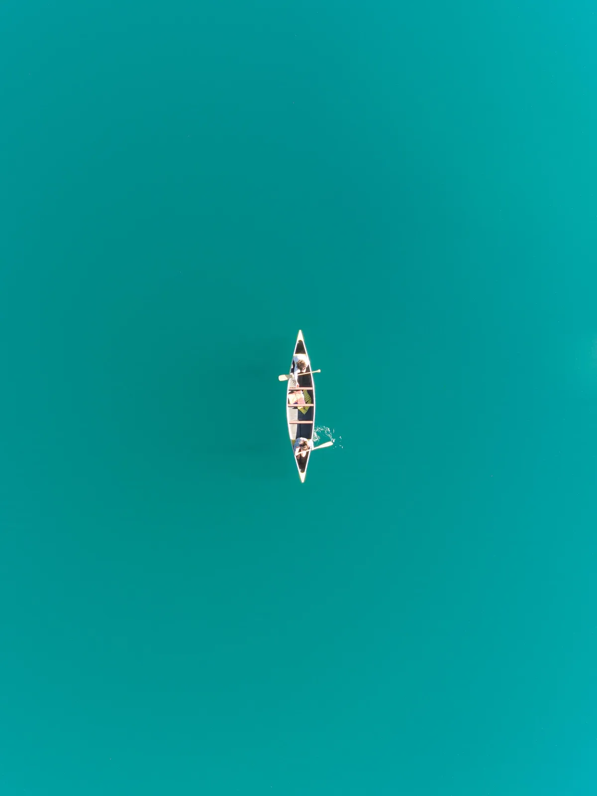 ITAP of my friends paddling a canoe