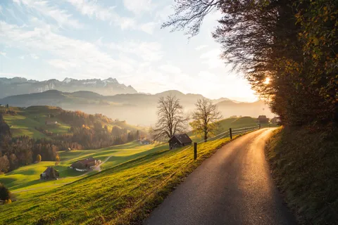 ITAP of my favourite sunset walk route