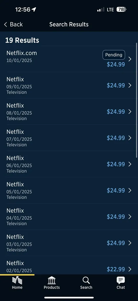 Double charged by Netflix every month for over 7 years.