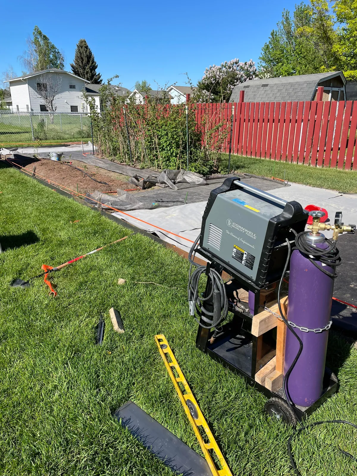 My wife asked for new raised beds so naturally I replaced the entire garden.