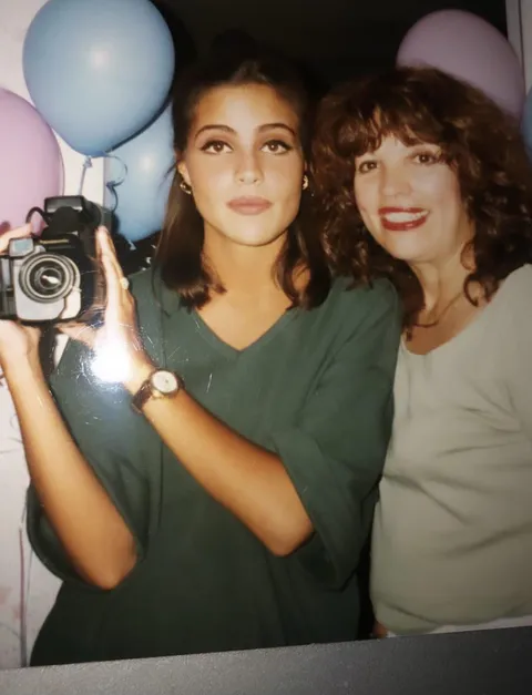 My mom and grandmother at her baby shower in 1993