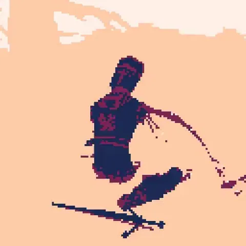 The Black Knight in #picoCAD