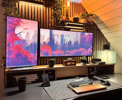 Move in to my new home and start to build my lil work and battlestation. Im not finish yet. What you think so far?