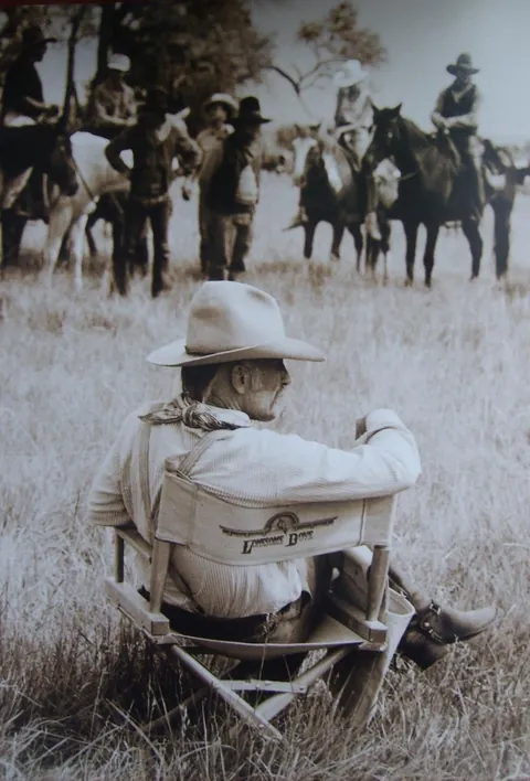 Robert Duvall in 1989, from behind-the-scenes of "Lonesome Dove"