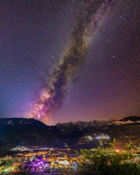 First attempt at capturing the milky way. Managed to take this shot with just a dslr and a cheap tripod.