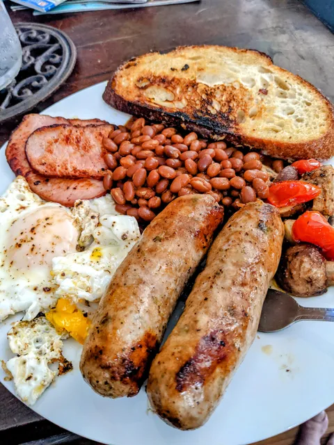 Here's my [homemade] Texas version of a British brekkie!