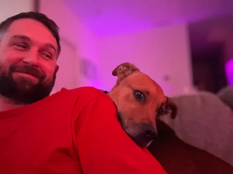 He helps me live a healthy life, both physically and mentally. He’s my little potato, Hector☺️🐕