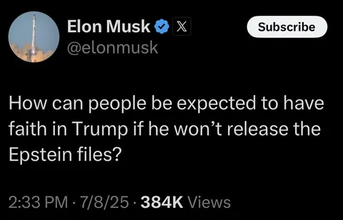 Elon wants to know how people can have faith in Trump anymore: