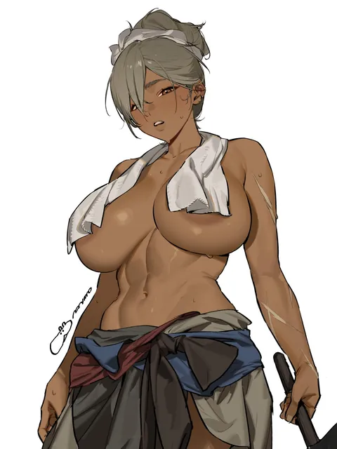 She's been working hard (doudoude89)