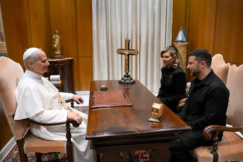 President Zelensky had a private audience with Pope Leo XIV