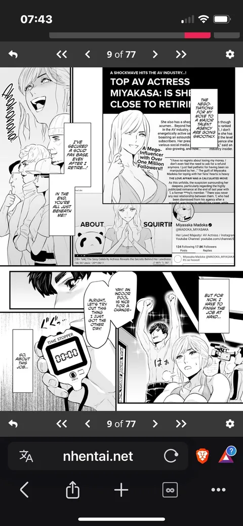 Charisma AV Joyuu (23-sai) o Intai Tekkai suru made Ikasemakuru 2 Jikan Teishi Mono Hen