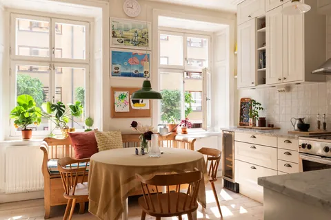 Apartment kitchen in a late 19th-century building, Södermalm, Stockholm City Centre, Sweden [1920x1280]