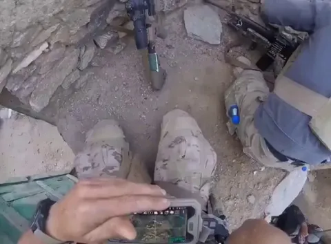 US Special forces Operator Gets Fed Up With Allied Afghan National Army Soldier during Gunfight And Steals His SAW Gun