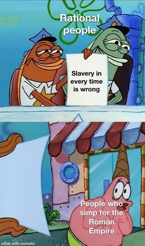 Slavery in antiquity is sometimes glorified